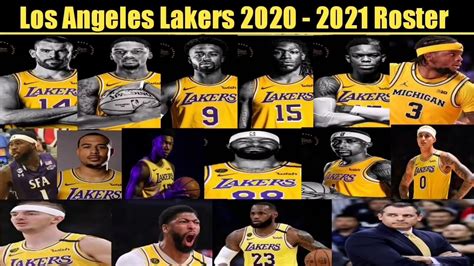 los angeles lakers roster 2020 2021